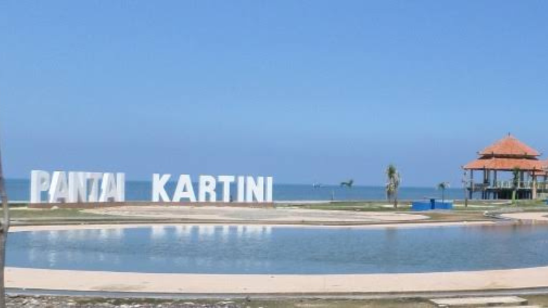 Tulisan di Pantai Kartini Jepara
