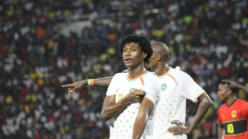 Najeeb Yakubu pemain Persijap Jepara membela Timnas Niger di pertandingan kualifikasi Piala Dunia 2025