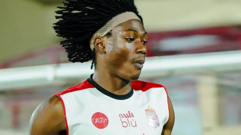 Najeeb Yakubu pemain Persijap Jepara yang di latih Mario Lemos